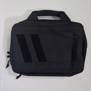 Men's Black Compact Tech Briefcase - Versatile Travel Bag